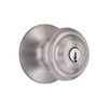 Shield Security Fancy Mushroom Kw1 Keyed Entry Door Knob In Satin Nickel