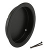 Prime-Line Closet Door Finger Pull, 2", Matte Black Finish, 5 Pack