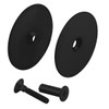 Prime-Line Steel Door Hole Cover Plate, 2-1/8" Bore, Matte Black Finish