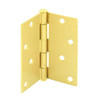 Prime-Line 4" Pivot Door Hinge, Residential, Satin Brass Package Of 3