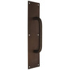 Rockwood 4 In. Pull Handle With 4 In. W X 16 In. L Plate, Oil Rubbed Bronze