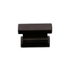 Seasons 1.5 In. Rectangle Matte Black Cabinet Knob, 10-Pack