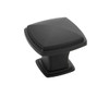 Seasons 1.25 In. Square Matte Black Cabinet Knob, 10-Pack