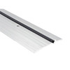 NGP ADA Compliant Bumper Threshold, Vinyl, 1/2" X 5", Mill Aluminum 48"