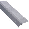 NGP Weatherstrip, Metal With Angled Grey Nylon Brush Seal, Anodized, 84"