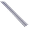 NGP Door Astragal, Metal With High Temp Grey Nylon Brush, 96"