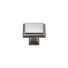 Seasons Accent 1" Modern Square Cabinet Knob, Polished Chrome, Package Of 5