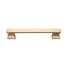 Seasons Hexa 5" Ctc Modern Cabinet Pull, Gold, Package Of 5