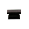 Seasons Hexa 1" Modern Rectangle Cabinet Knob, Oil Rubbed Bronze, Package Of 5