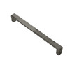 Seasons Geiger 7-1/2" Ctc Modern Cabinet Pull, Matte Grey, Package Of 5