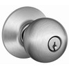 Schlage F Series Knob Set 626, Non-Handed, Satin Chrome Finish