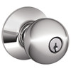 Schlage F Series Knob Set 625, Non-Handed, Bright Chrome Finish