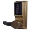 Dormakaba Cylindrical Lever Lock, Antique Brass, Combination Entry Only