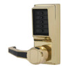 Dormakaba Cylindrical Lever Lock, Bright Brass, Combination Entry Only