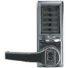 Dormakaba Cylindrical Lever Lock, Bright Chrome, Key Override, Schlage Fsic Prep