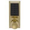 Dormakaba Cylindrical Knob Lock, Combination Entry, Passage, Bright Brass