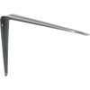Gray Enamel 12" X 14" Stamped Steel Shelf Brackets, Pack Of 2