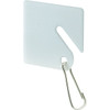 Prime Line Plastic Key Tag W/ Steel Hooks (White) (100-Pack)