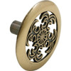 4 In. Round Filigree Cabinet Knob (Brass) (5-Pack)