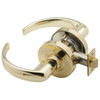 Schlage Nd Series Rhodes Bright Brass Passage Mechanical Cylindrical Lockset