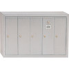 Salsbury Industries Vertical Mailbox, 5 Doors, Aluminum Finish