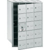 Salsbury Industries Horizontal Mailbox, 15 Doors, Aluminum Finish