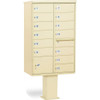 Salsbury Industries Cluster Mailbox, 13 Boxes, Sandstone