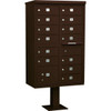 Salsbury Industries Cluster Mailbox, 13 Boxes, Bronze