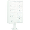 Salsbury Industries Cluster Mailbox, 13 Boxes, White