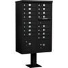 Salsbury Industries Cluster Mailbox, 16 Boxes, Black