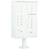 Salsbury Industries Cluster Mailbox, 16 Boxes, White