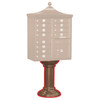 Salsbury Industries Cluster Mailbox Tall Decorative Pedestal, Bronze