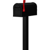Salsbury Industries Standard Mailbox Post In-Ground Mount, Black