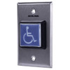 Schlage Electronics Pushbutton, Blue Handicapped Symbol, Dual Voltage Two Leds