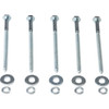 Lag Screw Set, Hex Head, 1/4" X 4", Package Of 5