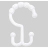 White Deluxe Shower Curtain Hook Package Of 144