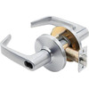 Best 9k Series Storeroom Contour Angle Return Lever W/ Keylock (S. Chrome)