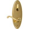 Schlage S Series Right-Handed Bright Brass Entrance Lever Lockset