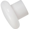 1-1/4" Plastic Knob White, Package Of 25