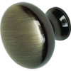 1-1/4" Cabinet Knob Antique Brass, Package Of 5