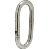 Lucky Line 4" Steel Oval Interlocking Snap Zinc Plated Steel, Package Of 2