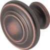 Seasons 1-1/4 Zinc Cabinet Knob Venetian Bronze Finish, Package Of 5