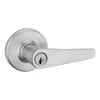 Kwikset Delta Satin Chrome Keyed Entry Door Lever With Smartkey Security