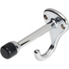 .94 X 5.5 In Toilet Door Bumper And Hook (Chrome) (2-Pack)