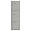 Florence Mfg Versatile 4c Mailbox, 16 High Suite, 3 Parcel Lockers, Silver