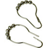 Satin Nickel Roller Curtain Rings, Package Of 12