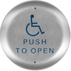 Bea 10pbr451 Push Plate 4-1/2" Round "Push To Open" Text And Handicap Logo