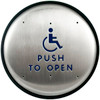Bea 10pbr1 Push Plate 6" Round "Push To Open" Text And Handicap Logo