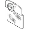 Wardrobe Bi-Pass Door Front 7/8" Diameterroller 1/4" Offset Package Of 2