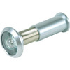 130-Degree 9/16-Inch Diameter Fire-Rated Glass Lens Door Viewer In Satin Chrome